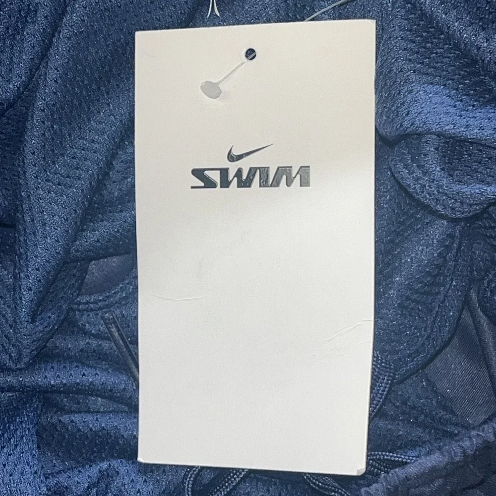 Nike Swim‎ Men's Solid Lap 9 Inch Volley Short Swim Trunk Navy Blue Small Beach